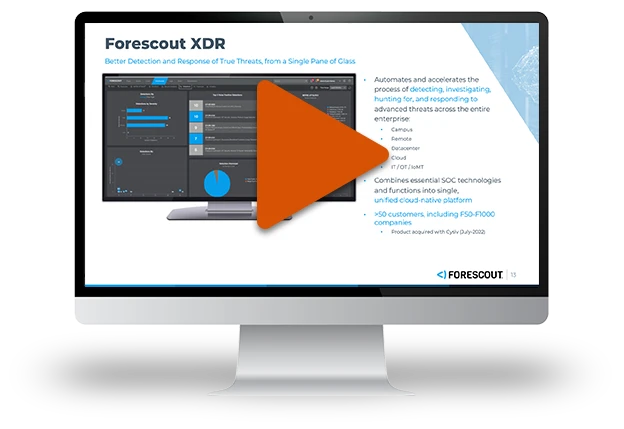 Webinar: Improving SOC Efficiency by 450x with Forescout XDR